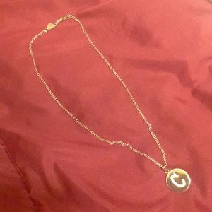 “C” initial necklace